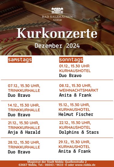 Kurkonzerte 2024 - Kurkonzerte - Dezember 2024