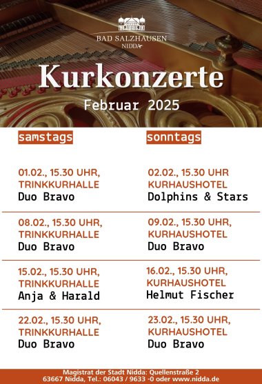 Kurkonzerte 2025 - Kurkonzerte - Februar 2025