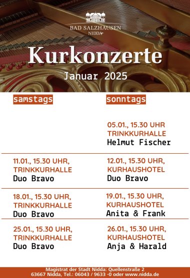 Kurkonzerte 2025 - Kurkonzerte - Januar 2025