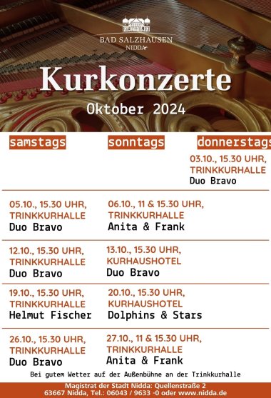 Kurkonzerte 2024 - Kurkonzerte - Oktober 2024