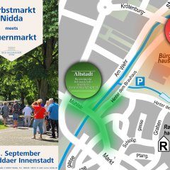 Bauernmarkt/Herbstmarkt Stadtplan Übersicht - 1