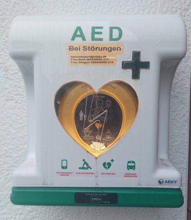 Foto eines Defibrillators