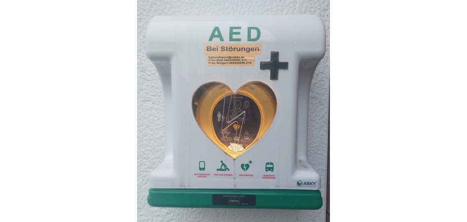 Foto eines Defibrillator