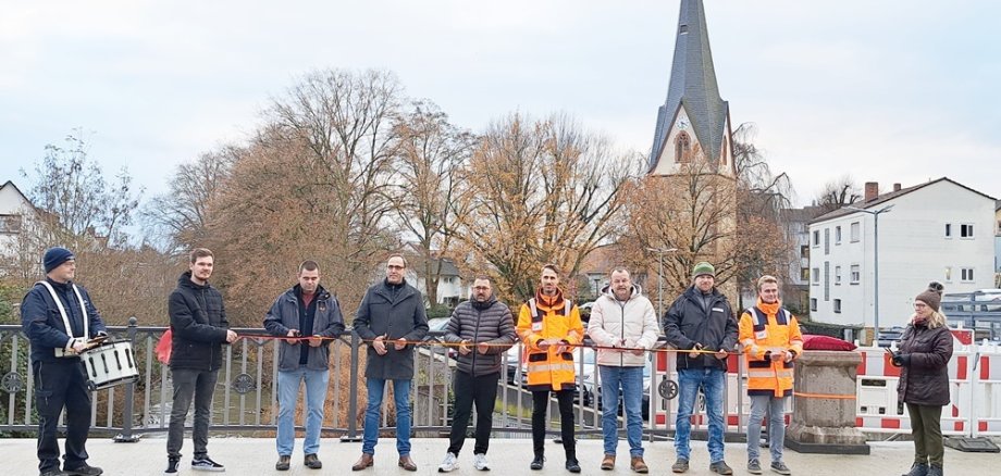 Foto Eröffnung der Brücke